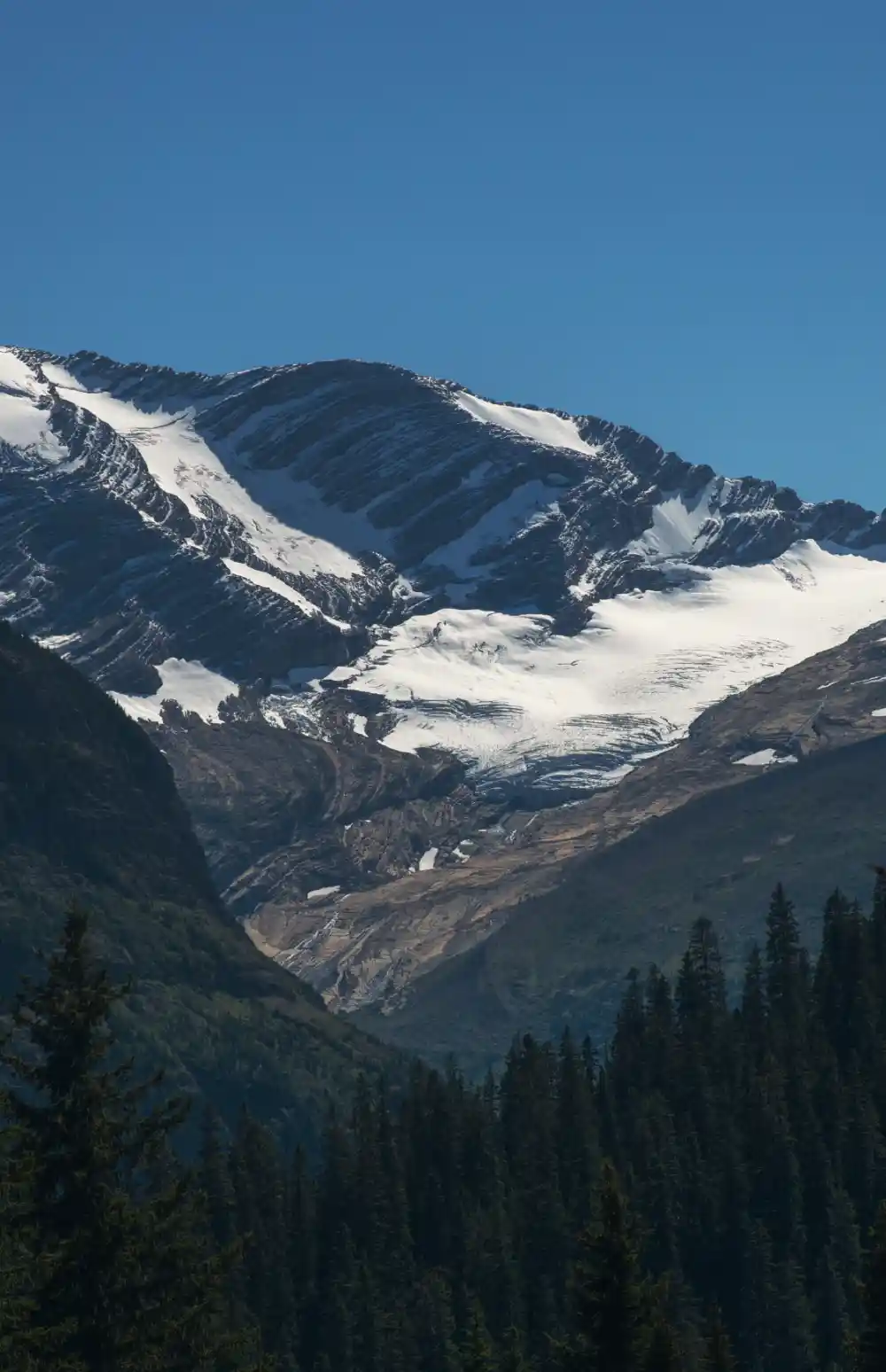 A mountain in Glacier National Park
