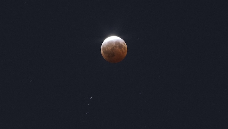 A partial lunar eclipse on August 27, 2026, in Oklahoma City, Oklahoma, USA